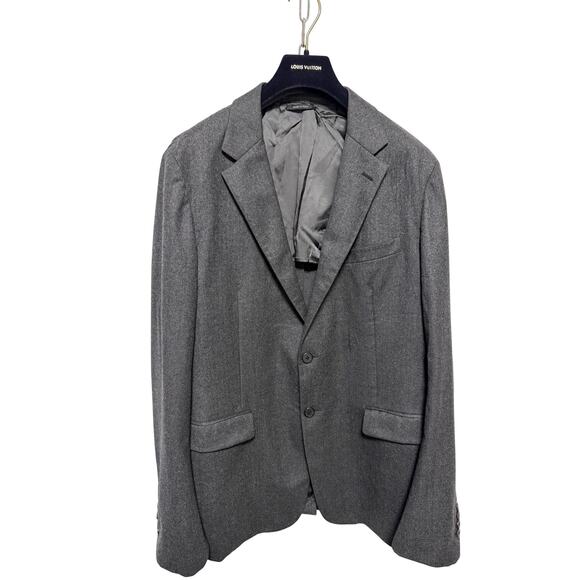 Prada Other - Prada Blazer Mens 54R Gray Wool Two Button Notch Lapel Made in Italy A38824